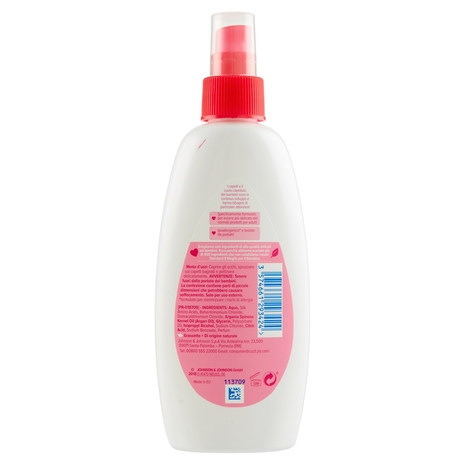 Johnson's Baby Balsamo Spray Per Bambini Gocce Di Luce, Ipoallergenico E A Ph Bilanciato, 200ml